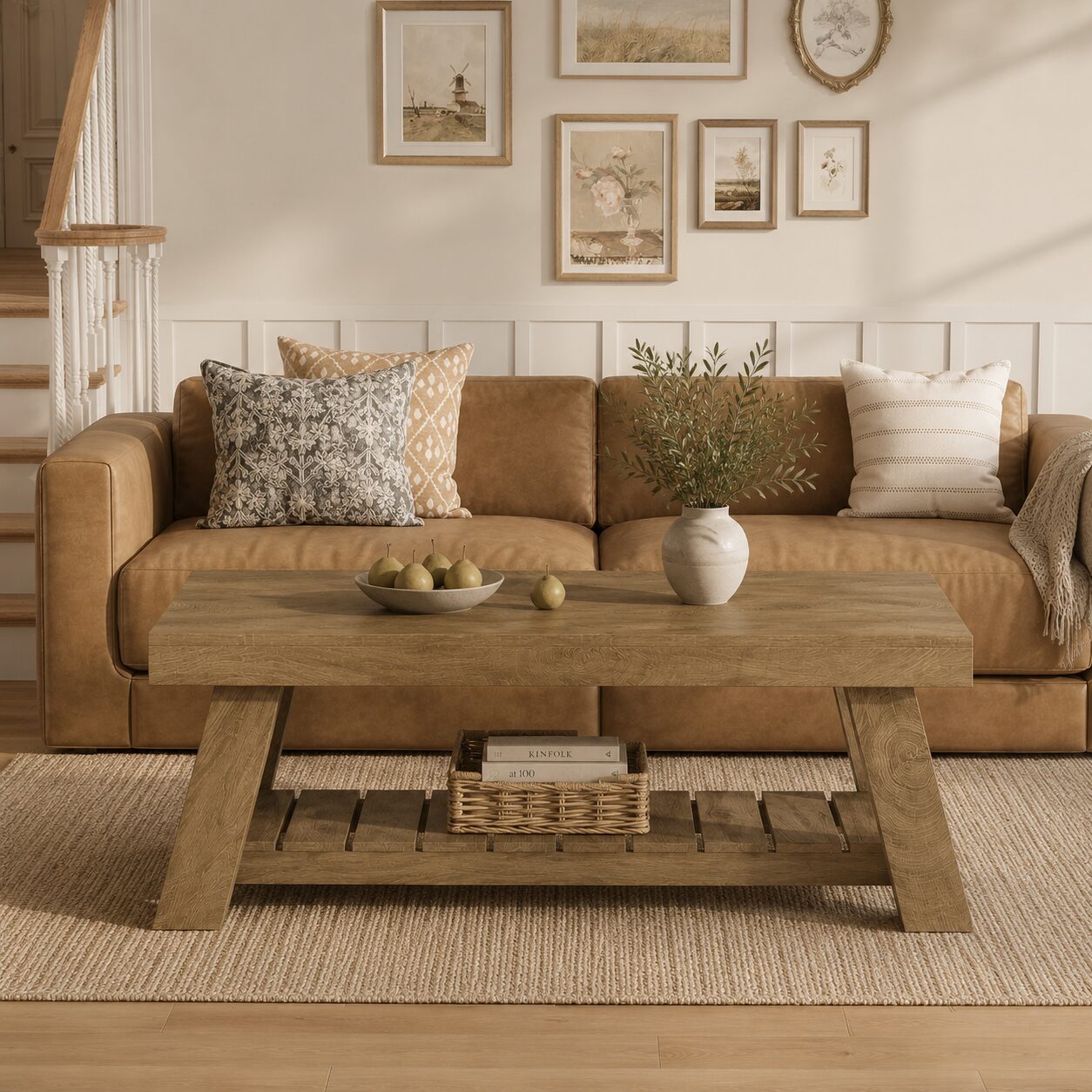 Karvia Coffee Table – Rustic Wood Finish – Bild 2