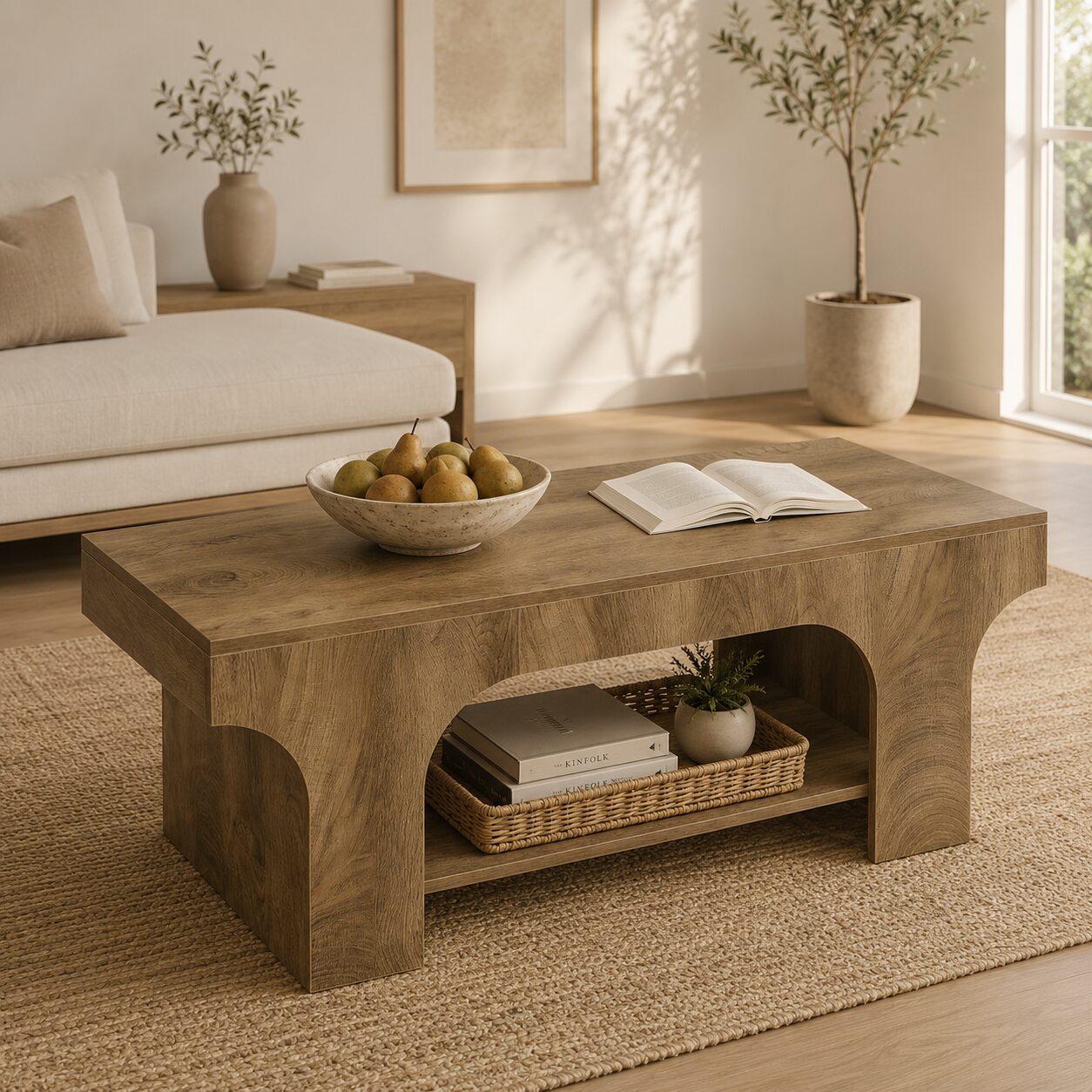 Vantaa Coffee Table – Rustic Wood Finish - Image 2